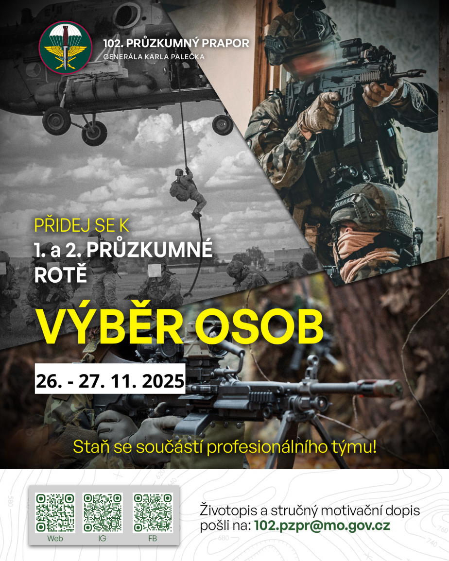 Výběr osob k 1. a 2. průzkumné rotě