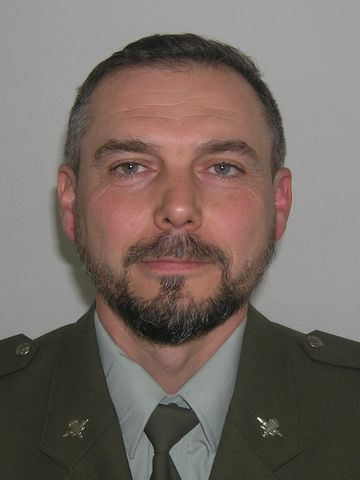 Vrchní praporčík útvaru: praporčík Jan Matula